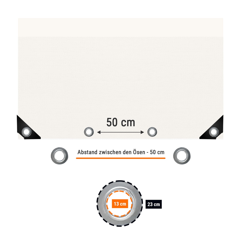 bela 650 g/m² PVC 3 x 5m (15m²) ponjava-2