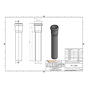 HTsafeEM DN/OD 32 x 1000 mm-1