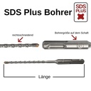 Sveder za kladivo SDS-PLUS 4-rezalni Ø 6,0mm x 160mm dolžina-0