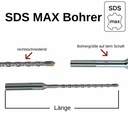 Vrtalni sveder za SDS-MAX 4-rezalni Ø 20, 0mm x 920mm dolžina-0