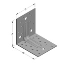 Kotna povezava 105 x 105 x 90 x 2 mm z rebrom-0