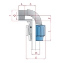 PP PE cevni spoj 90° kot 20 x 1/2" IG-0