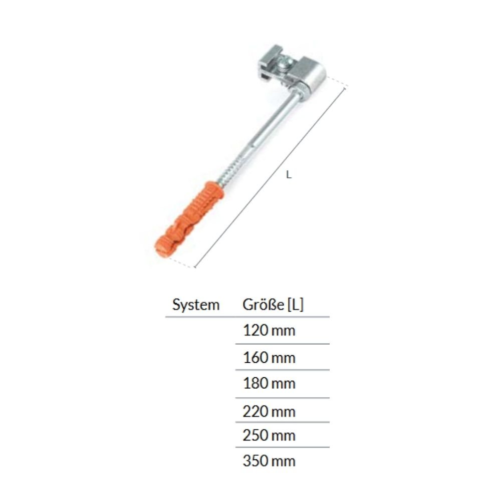 Kavelj za PVC obešalnik (kovinski) 120mm-0