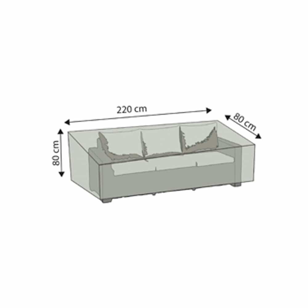 Zaščitna prevleka Deluxe 3-sedežna Rattan zofa, ca.220x80x80-0