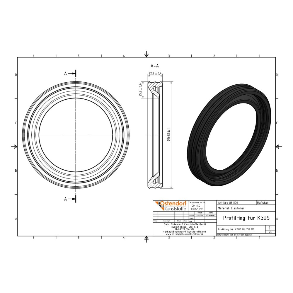 Profilni obroč za KGUS DN/OD 110-2