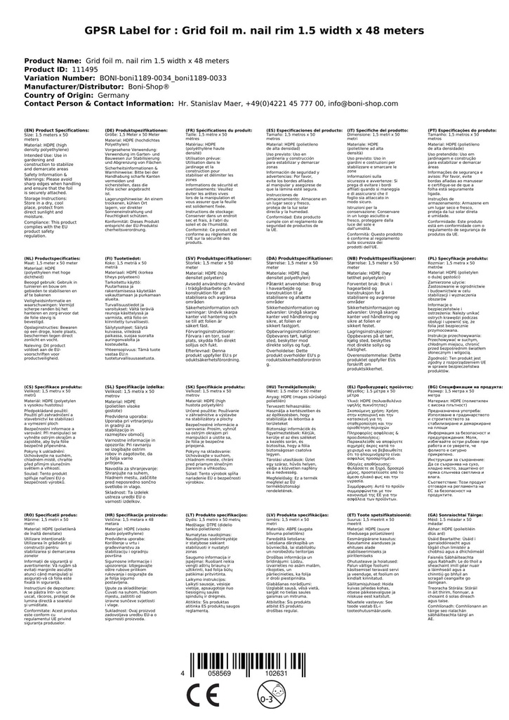 Mrežasta folija z robom za nohte 1,5 širina x 48 metrov-4