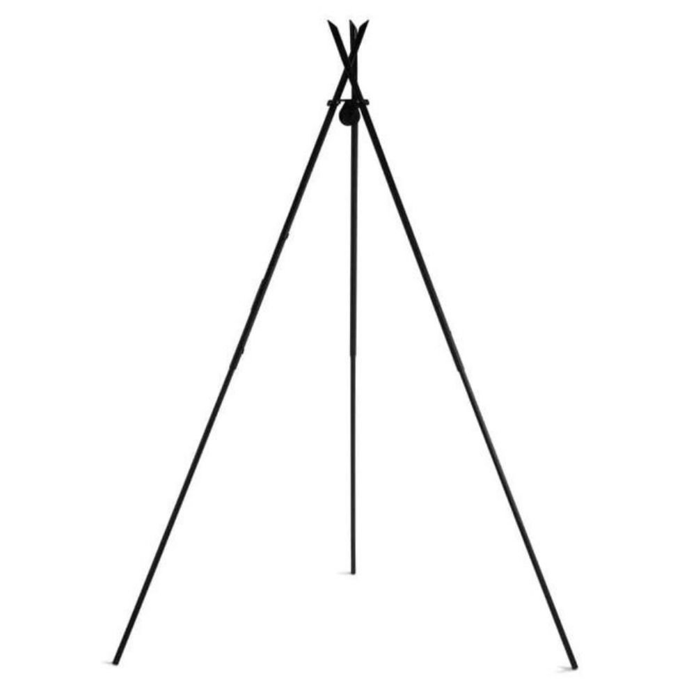 Viseči žar „TIPI“ 210 cm + Dvojna rešetka 70cm in 40 cm iz naravnega jekla-0