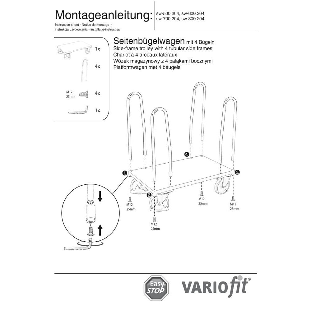 Stranični voziček Tip S + EasySTOP-0