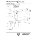 Nadstropni voziček z 2 pladnji 250 kg tip S + EasySTOP-1