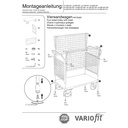 Žičnata mrežasta voziček s štirimi stenami 400 kg tip S + EasySTOP-0