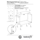 Voz voziček 250 kg z 2 nakladalnima površinama tip M + EasySTOP-0