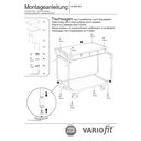 Mizni voziček 250 kg z 2 zaklenljivima predaloma visok potisni ročaj + EasySTOP-0