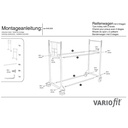 Voziček za pnevmatike 300 kg z 2 etažama termoplastični gumijasti kolesi 1205 x 780 x 1430 mm-1