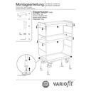 Visok voziček s 3 pladnji 250 kg nosilnosti tip M + EasySTOP-1