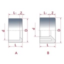 PVC-U redukcija kratka 40 mm x 32 mm PN16-0