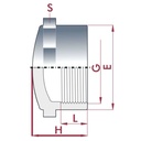 PVC-U Kapa IG 1/2" PN10-0