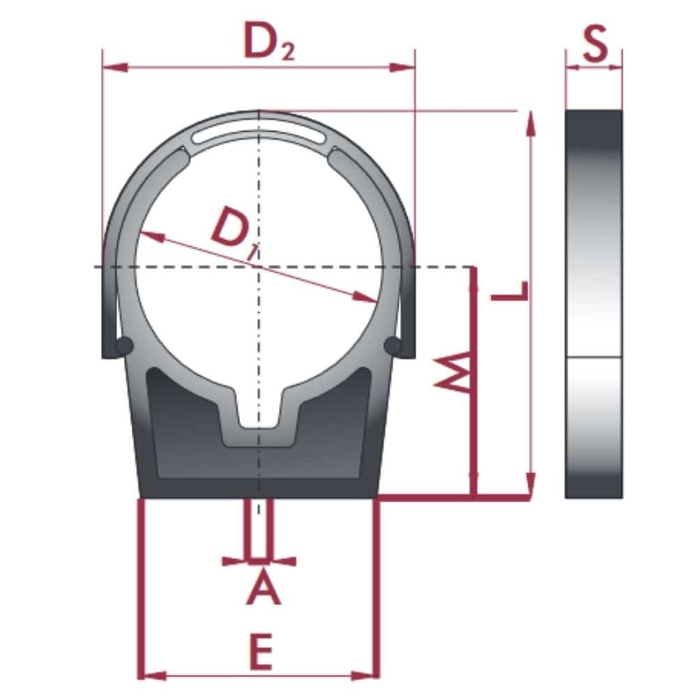 PVC-U objemka za cevi z objemko 63 mm-0