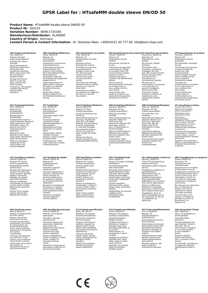 HTsafeMM Dvojna spojka DN/OD 50-2