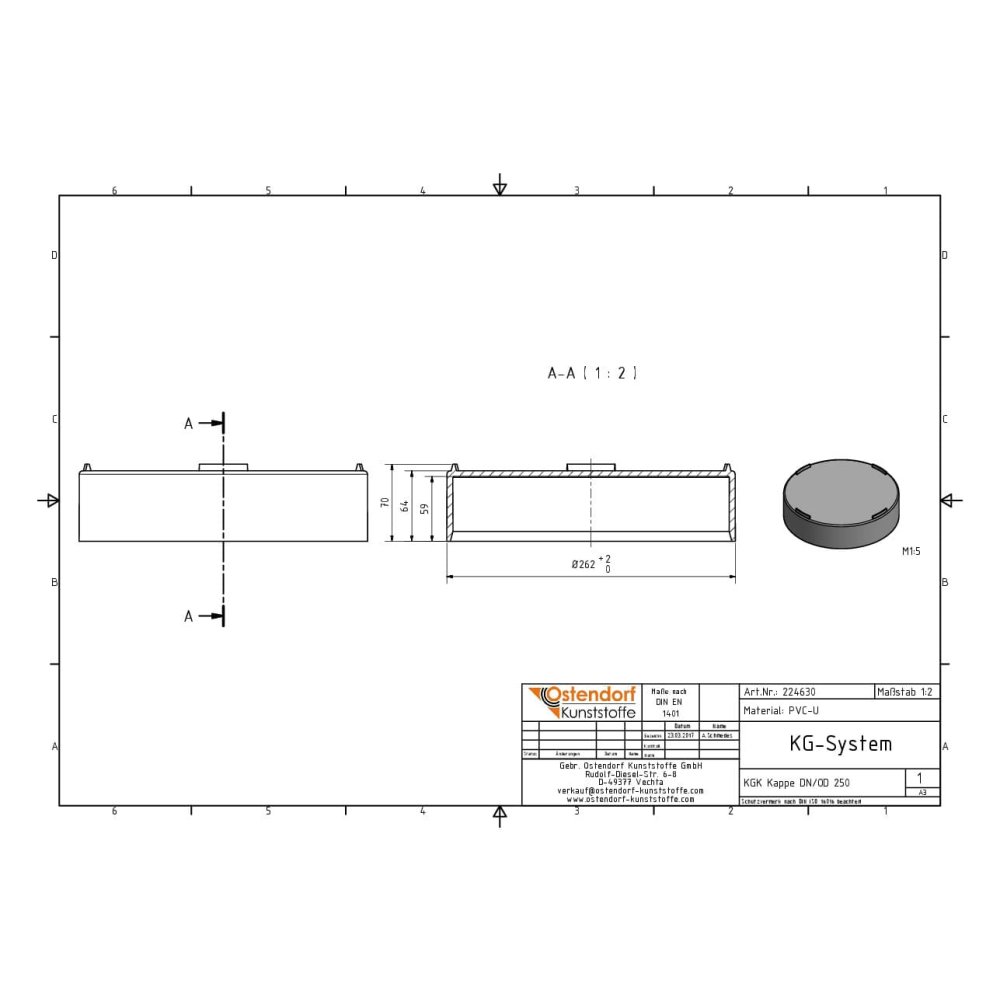 KGK kapa DN/OD 250-1