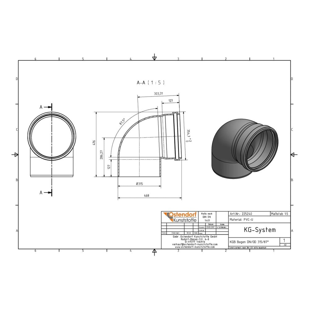 KGB Koleno DN/OD 315 87 Stopinj-1