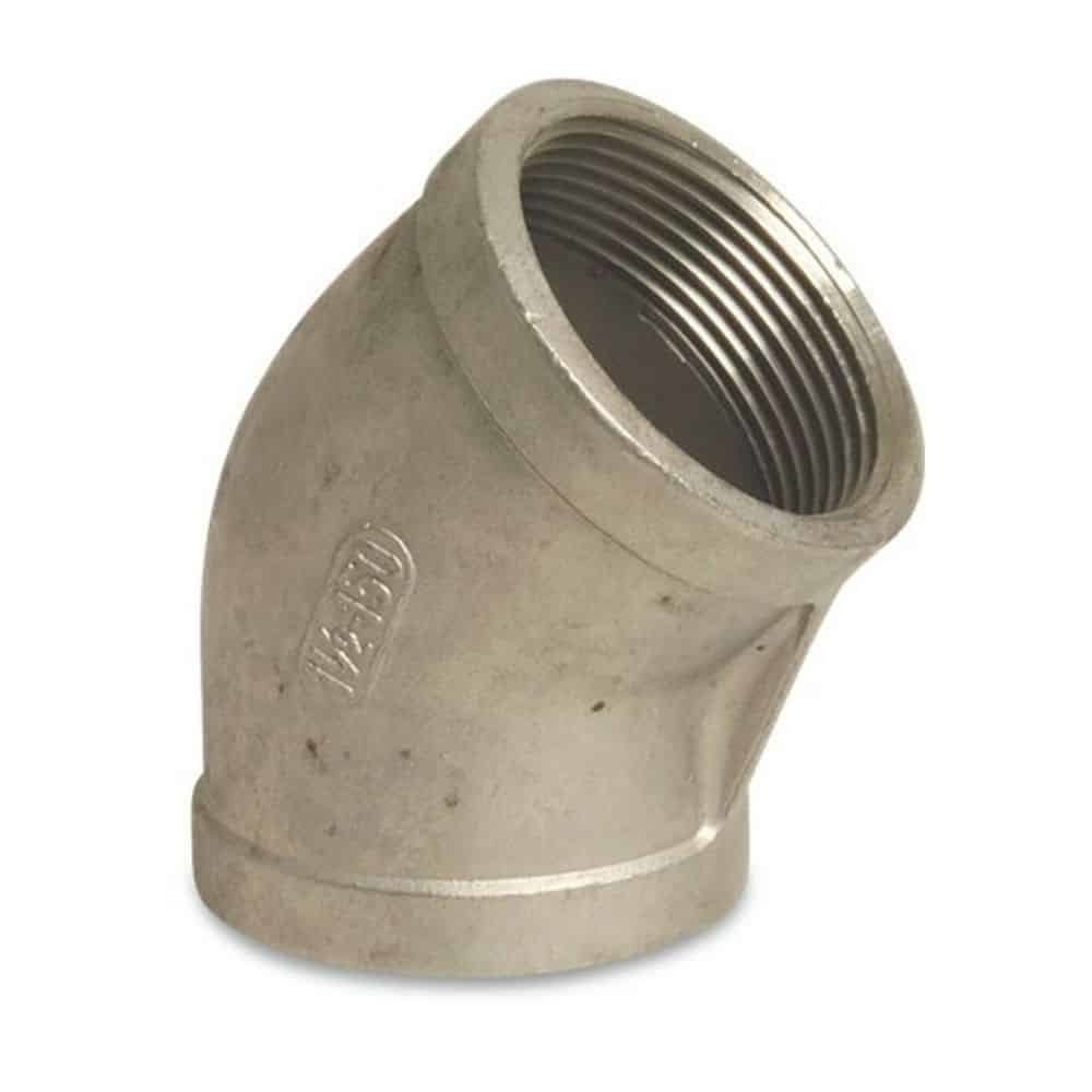 Threaded Fitting Stainless Steel Elbow 45° 3/4" IG