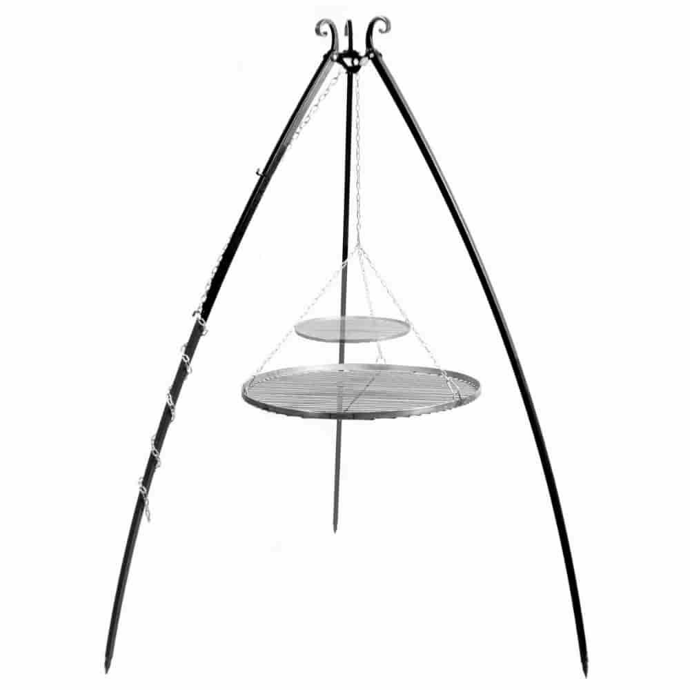 Viseči žar 200 cm + dvojna rešetka 80 cm in 40 cm