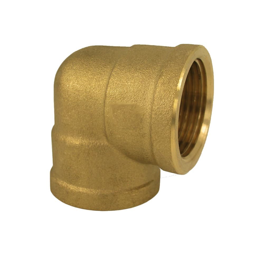 Threaded Fitting Brass Elbow 90° 3/4" F x 1" F