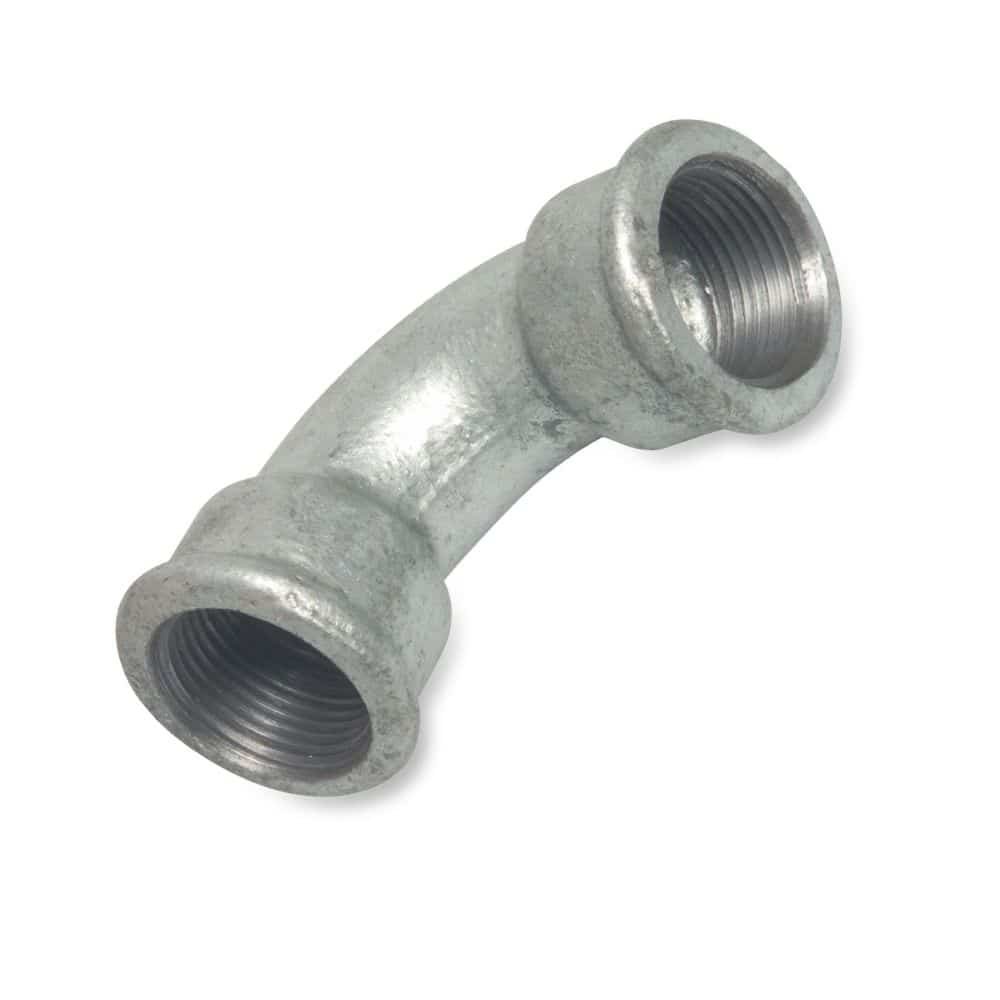 Threaded Fitting Malleable Cast Iron Elbow 90° short 1/2" female thread x 1/2" female thread