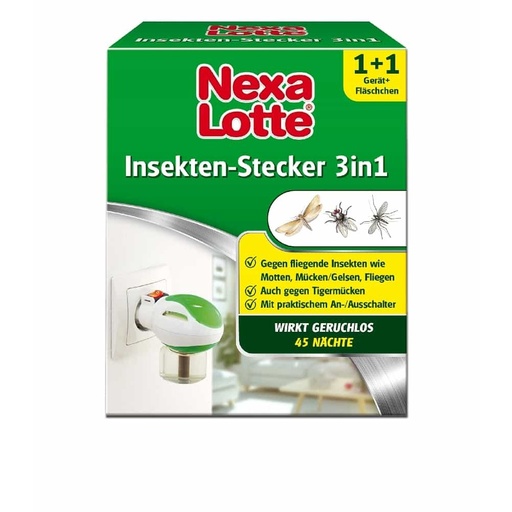 [BONI-3902] NEXA LOTTE® Zaščita pred insekti 3 v 1 - 1 naprava z 35 ml stekleničko z aktivno snovjo