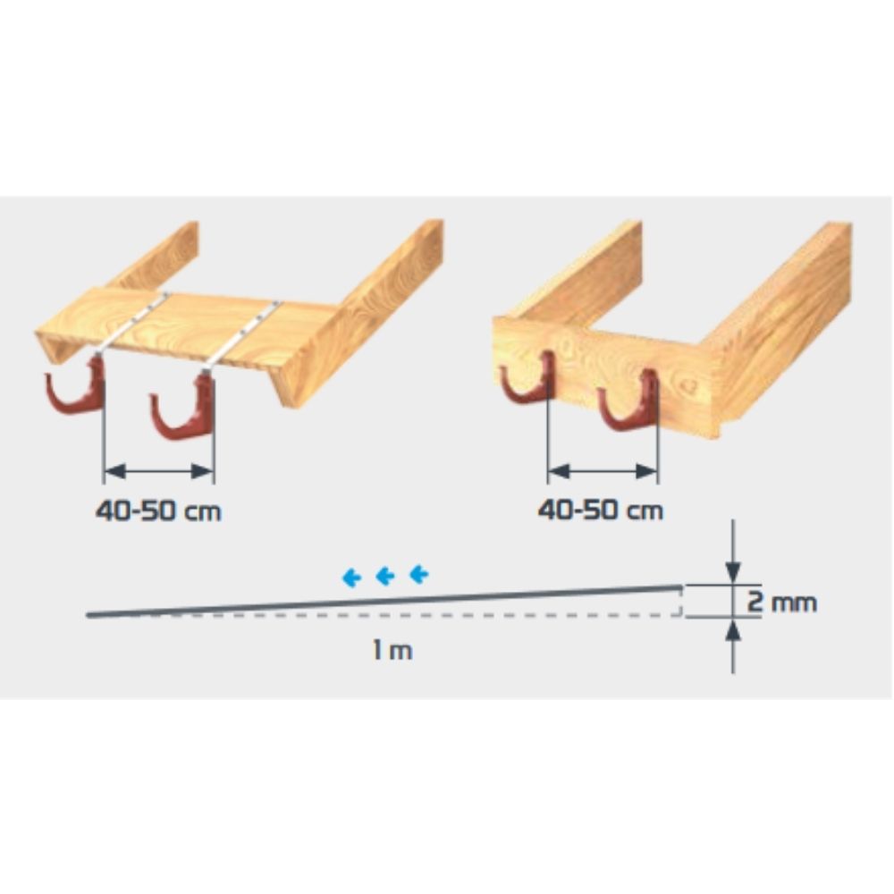 Kavelj za PVC obešalnik (kovinski) 120mm-6